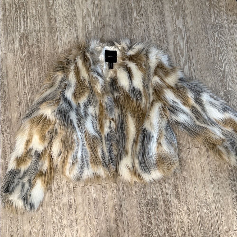 Faux Fur Multicolor Jacket